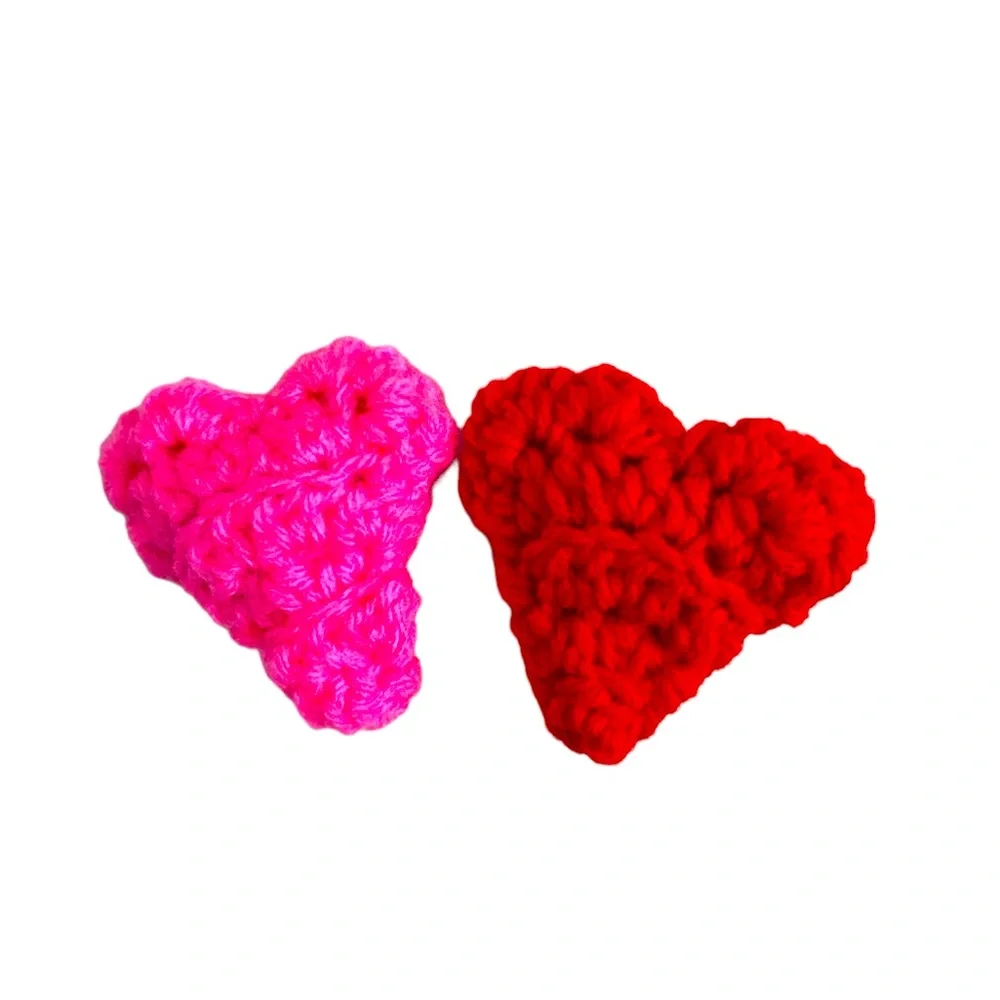 Hand Crafted Hearts Catnip Cat Toys Crocheted Potent Organic Yarn Interactive